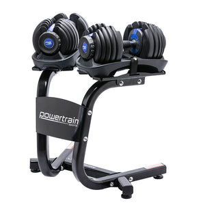 NNEDSZ 48KG Adjustable Dumbbell Set With Stand Blue