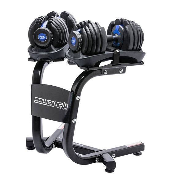 NNEDSZ 48KG Adjustable Dumbbell Set With Stand Blue