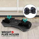 NNEDSZ 48KG Adjustable Dumbbell Set With Stand Blue