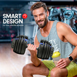 NNEDSZ 48KG Adjustable Dumbbell Set With Stand Blue