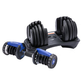 NNEDSZ 2x 24kg Adjustable Dumbbell Home Gym Set