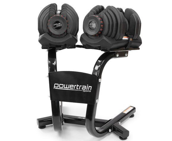 NNEDSZ 2x 40kg Adjustable Dumbbells with Stand