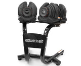 NNEDSZ 2x 40kg Adjustable Dumbbells with Stand
