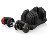 NNEDSZ 2x 40kg Adjustable Dumbbells with Stand