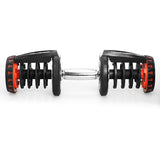 NNEDSZ 2x 40kg Adjustable Dumbbells with Stand