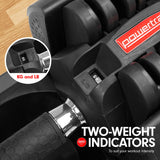 NNEDSZ 2x 20kg Gen2 Home Gym Adjustable Dumbbell