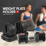NNEDSZ 2x 20kg Gen2 Home Gym Adjustable Dumbbell