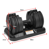 NNEDSZ 2x 20kg Gen2 Home Gym Adjustable Dumbbell