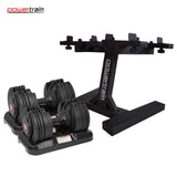 NNEDSZ Gen2 Adjustable Dumbbell Set With Pro Stand- 2 X 20kg (40kg)