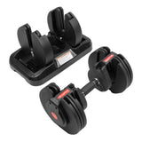 NNEDSZ Gen2 Adjustable Dumbbell Set With Pro Stand- 2 X 20kg (40kg)