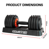 NNEDSZ GEN2 Pro Adjustable Dumbbell Set - 50kg