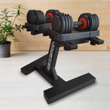 NNEDSZ GEN2 Pro Adjustable Dumbbell Set - 2 x 25kg (50kg) Home Gym Weights with Stand