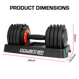 NNEDSZ GEN2 Pro Adjustable Dumbbell Weights- 25kg