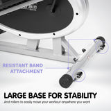 NNEDSZ 3-in-1 Elliptical Cross Trainer Exercise Bike with Resistance Bands