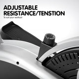 NNEDSZ 3-in-1 Elliptical Cross Trainer Exercise Bike with Resistance Bands