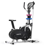 NNEDSZ 5-in-1 Elliptical Cross Trainer Bike with Dumbbell Sets