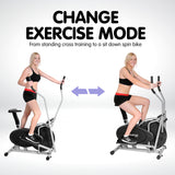 NNEDSZ 5-in-1 Elliptical Cross Trainer Bike with Dumbbell Sets