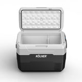NNEDSZ Kolner 40l Fridge Freezer Cooler 12/24/240v Camping Portable Esky Refrigerator - Black