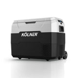 NNEDSZ Kolner 40l Fridge Freezer Cooler 12/24/240v Camping Portable Esky Refrigerator With Trolley - Black