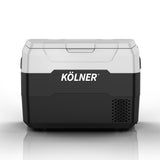 NNEDSZ Kolner 40l Fridge Freezer Cooler 12/24/240v Camping Portable Esky Refrigerator With Trolley - Black