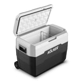 NNEDSZ Kolner 40l Fridge Freezer Cooler 12/24/240v Camping Portable Esky Refrigerator With Trolley - Black