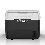 NNEDSZ Kolner 50l Fridge Freezer Cooler 12/24/240v Camping Portable Refrigerator With Trolley - Black