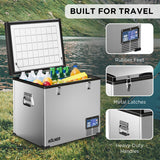 NNEDSZ Kolner 95l Portable Fridge Chest Freezer With Lcd Panel - Rv Vehicle Camping Refrigerator