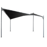 NNEDSZ 3x3m Butterfly Steel Gazebo - Charcoal