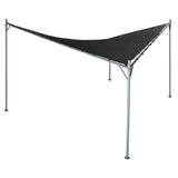 NNEDSZ 3x3m Butterfly Steel Gazebo - Charcoal