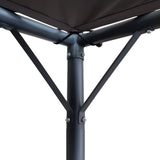 NNEDSZ 3x3m Butterfly Steel Gazebo - Charcoal