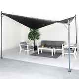NNEDSZ 3x3m Butterfly Steel Gazebo - Charcoal