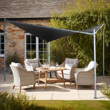 NNEDSZ 3x3m Butterfly Steel Gazebo - Charcoal