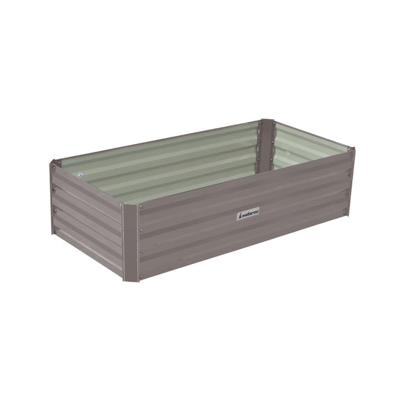 NNEDSZ Wallaroo Garden Bed 120 x 60 x 30cm Galvanized Steel - Grey