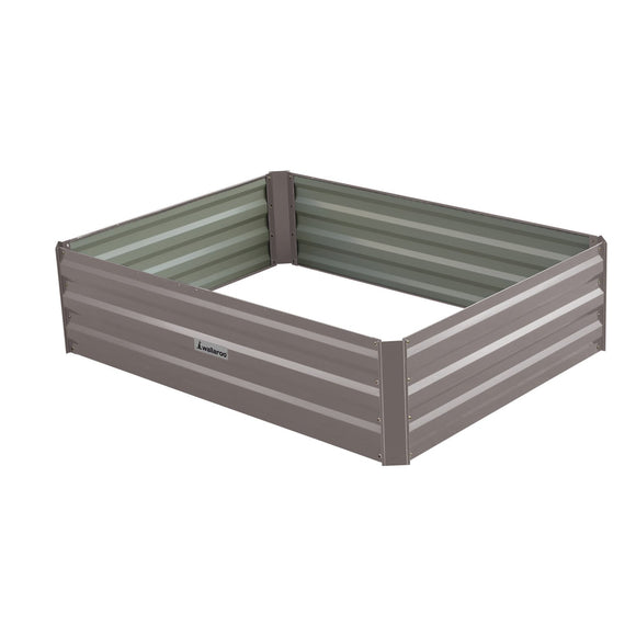 NNEDSZ Wallaroo Garden Bed 120 x 90 x 30cm Galvanized Steel - Grey