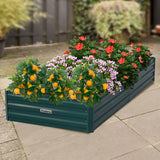 NNEDSZ Wallaroo Garden Bed 210 x 90 x 30cm Galvanized Steel - Green