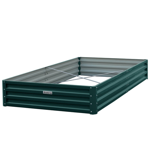 NNEDSZ Wallaroo Garden Bed 240 x 120 x 30cm Galvanized Steel - Green