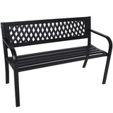NNEDSZ Wallaroo Steel Outdoor Garden Bench - Lattice
