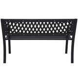 NNEDSZ Wallaroo Steel Outdoor Garden Bench - Lattice