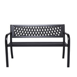 NNEDSZ Wallaroo Steel Outdoor Garden Bench - Lattice