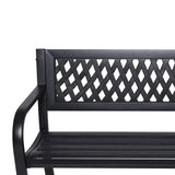 NNEDSZ Wallaroo Steel Outdoor Garden Bench - Lattice