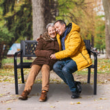 NNEDSZ Wallaroo Steel Outdoor Garden Bench - Lattice