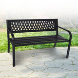 NNEDSZ Wallaroo Steel Outdoor Garden Bench - Lattice