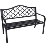 NNEDSZ Wallaroo Steel Outdoor Garden Bench - Elegant
