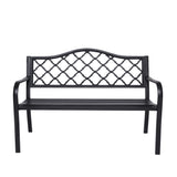 NNEDSZ Wallaroo Steel Outdoor Garden Bench - Elegant