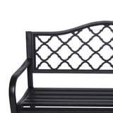 NNEDSZ Wallaroo Steel Outdoor Garden Bench - Elegant