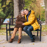 NNEDSZ Wallaroo Steel Outdoor Garden Bench - Elegant