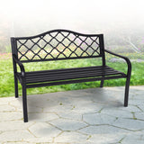 NNEDSZ Wallaroo Steel Outdoor Garden Bench - Elegant
