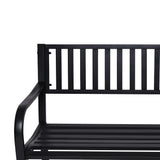 NNEDSZ Wallaroo Steel Outdoor Garden Bench - Modern