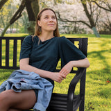 NNEDSZ Wallaroo Steel Outdoor Garden Bench - Modern