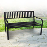 NNEDSZ Wallaroo Steel Outdoor Garden Bench - Modern
